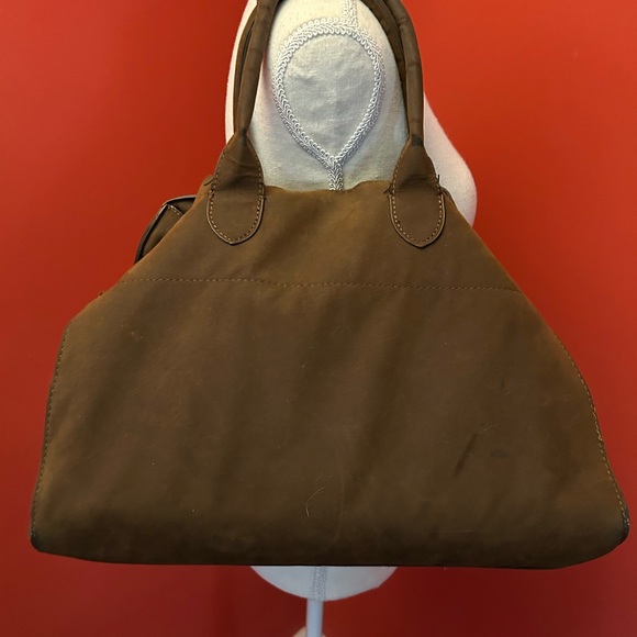 Brown Suede Satchel Bag - Picture 2 of 16